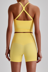 Women's High Impact Compression Tank Top&High Rise Short Set