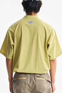 Unisex Lightweight Half Zip Stand Collar Quick Dry T-shirt