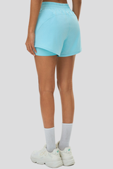 Women's 2-in-1 Shorts - Quick-Dry Drawstring Yoga Pants