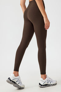 Women Free Size Nude Hip Lifting Shaping Fitness 9/10 Yoga Pants