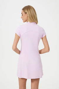 Women Mid-Length Waist Thin Ice Breathable Tennis Sports Yoga Short-Sleeved Dresses