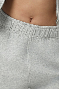 Women Hi-Waist Cuffed Sport Sweatpants