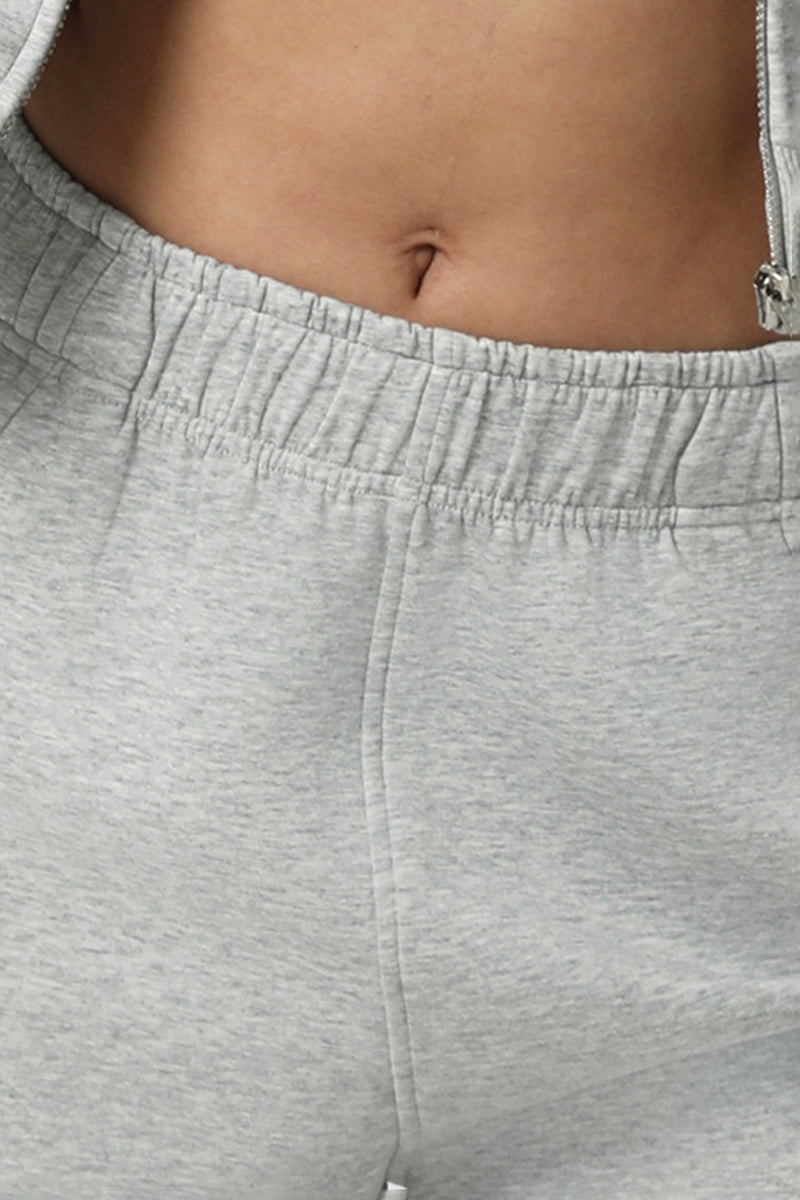 Women Hi-Waist Cuffed Sport Sweatpants