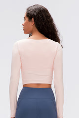 Women'S Yoga Slim Fit Long Sleeved Thumbhole