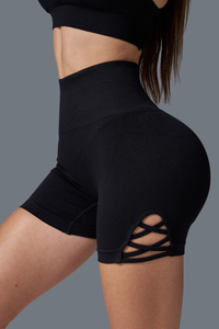 Women's Athletic High Waist Pleated Buttocks Lift Shorts