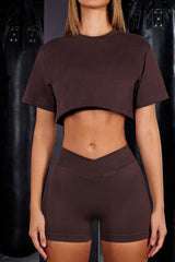 Solid color casual T-shirt