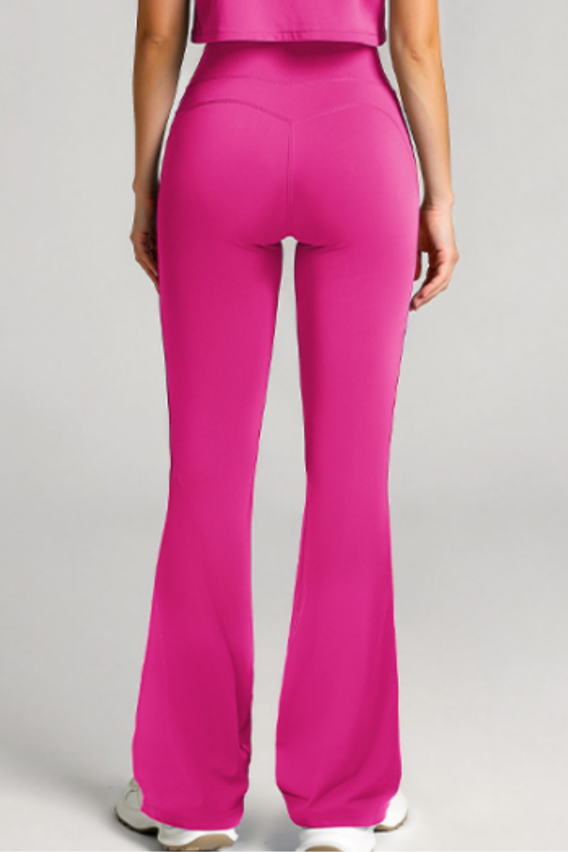 Women's High-Waist Butt-Lifting Flared Yoga Pants