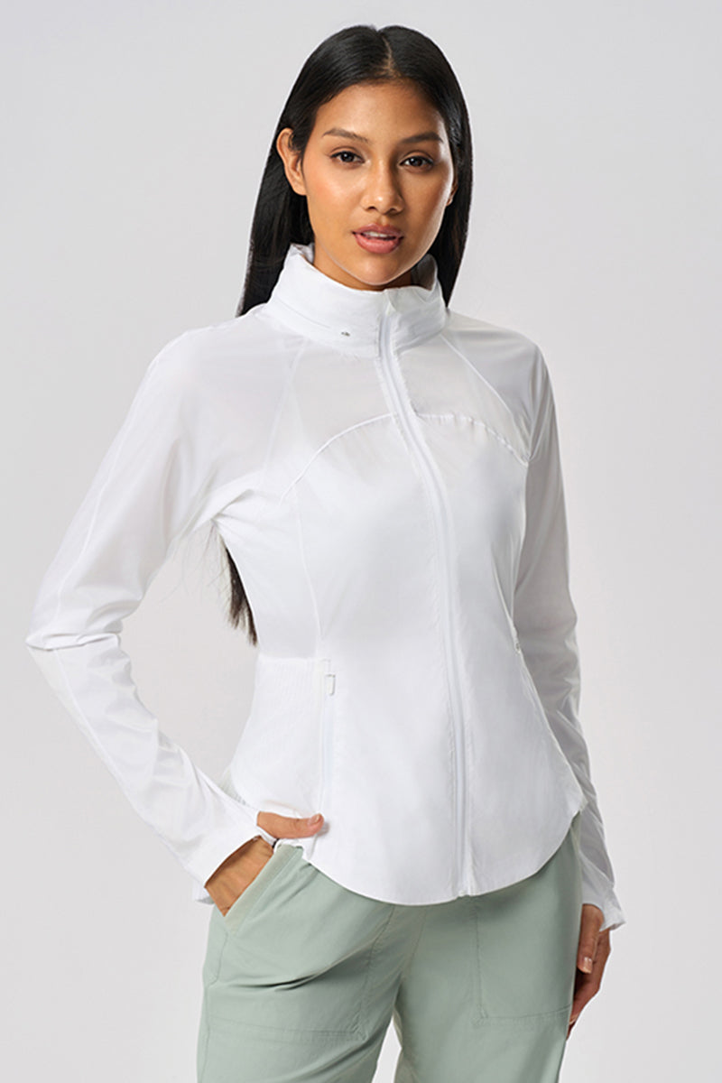 Women Outdoor Uv Protection Upf50+ Slimming Breathable Long Sleeve Sun Protection Jacket
