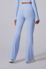 Women'S Brushed High-Waisted Shape-Fitting Athletic Skinny Flared Trousers