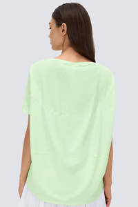 Women's Summer Lightweight Loose Fit Solid Sports T-Shirt