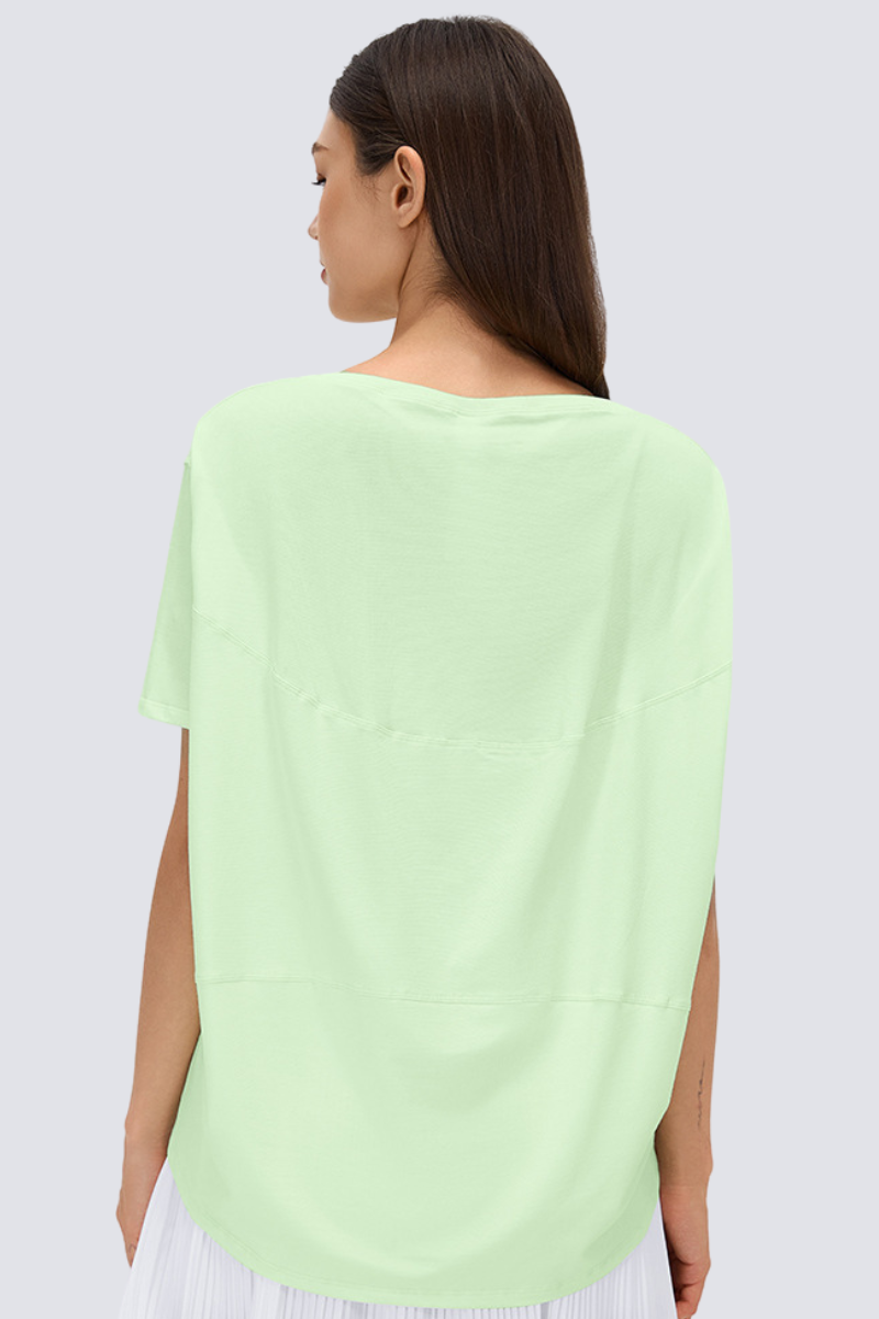 Women's Summer Lightweight Loose Fit Solid Sports T-Shirt