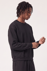 Men's Fall Streetwear Boxy Mockneck Sweatshirt
