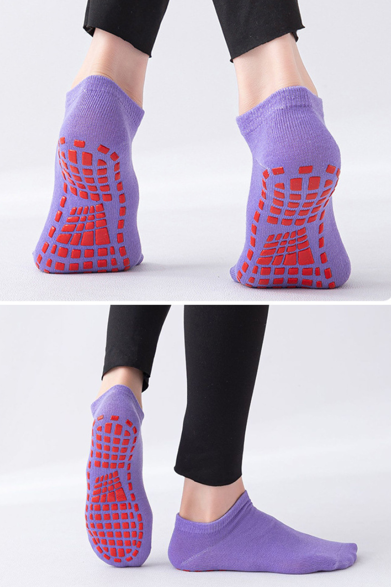Women's Athletic Silicone Non-Slip Low-Cut Yoga Socks