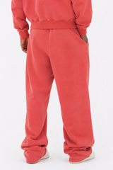 Unisex 100% Cotton Washed Heavyweight Wide Leg Casual Pants