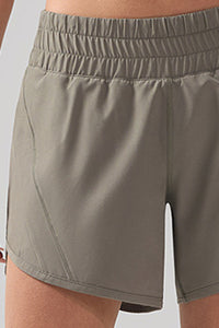 Women Quick-Dry High-Waist Breathable Stretch Fitness Yoga Shorts