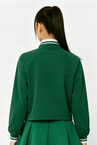 Women's Fall Color Block Tennis Sport Quarter Zip Sweatshirt
