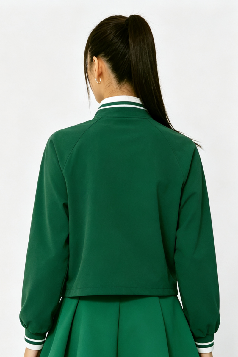 Women's Fall Color Block Tennis Sport Quarter Zip Sweatshirt