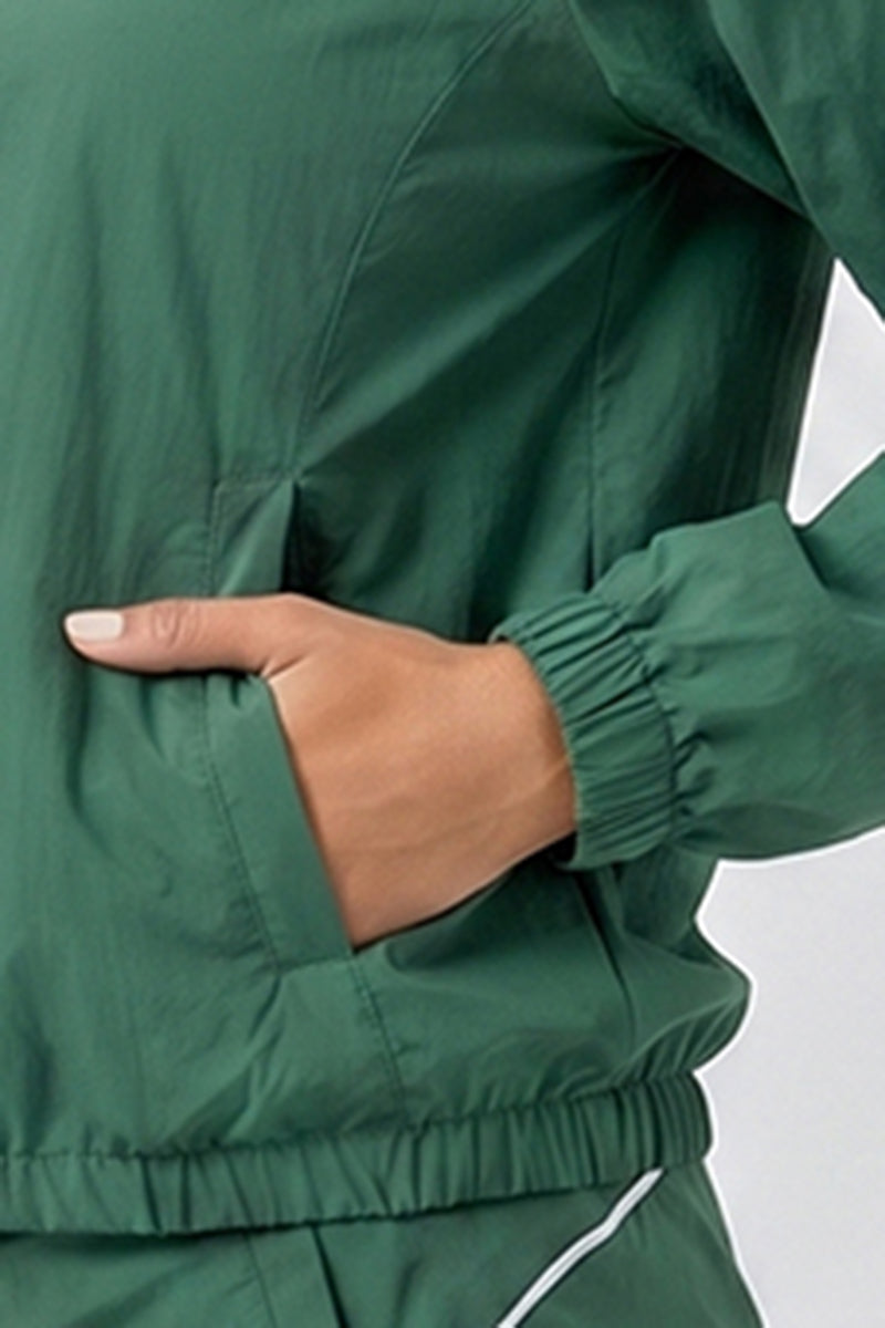 Women's Outdoor Color-Matched Casual Jacket And Shorts Sets