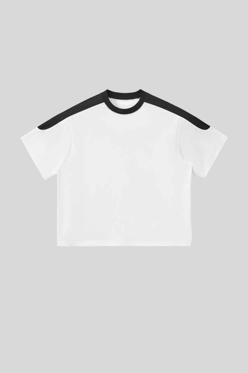 Unisex 240G cool-sensing color-blocked quick-dry T-shirt