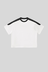 Unisex 240G cool-sensing color-blocked quick-dry T-shirt