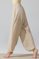 Women's Lightweight Elastic Waist Loose Fit Harem Casual Pants