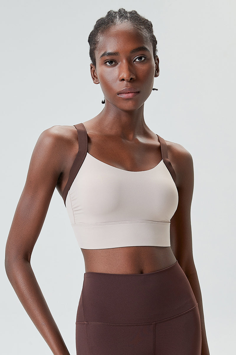 Full coverage with wide straps Sports bra