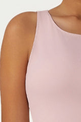 High-stretch tops folded high-waisted flared pants 2-piece set