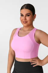 Plus Size Women's  Crisscross Back Sports Bra With Back Clos