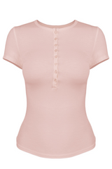 Women's Short-Sleeve Henley Tee