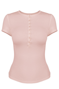 Women's Short-Sleeve Henley Tee