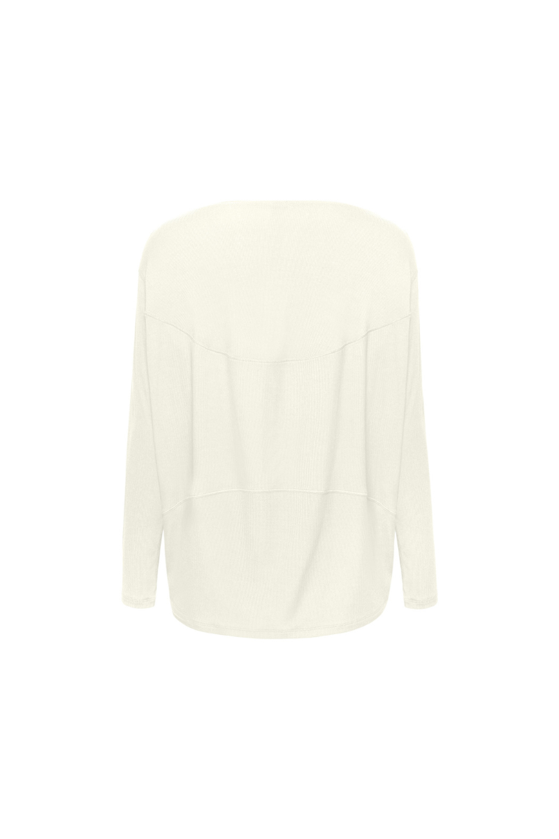 Modal turtle-back long-sleeved top