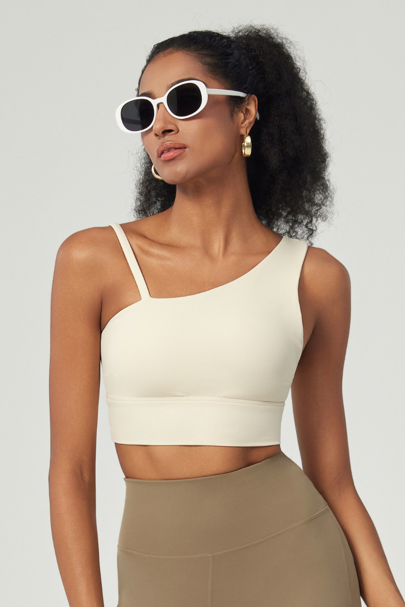 Women's Asymmetrical One-Shoulder Sports Bra