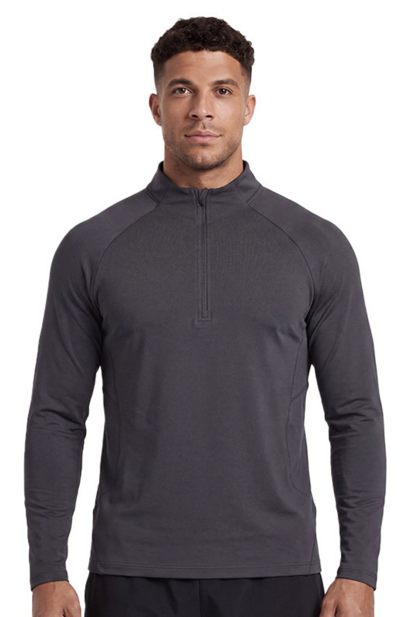 Men's Fall Half Zip Lightweight Thermal Athletic Top