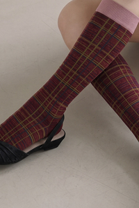 Women's Preppy Y2K  Retro Multicolor Striped Warm Knee-High Socks