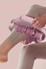 28 Wheels Dual-Handle Ring Roller Leg Massager