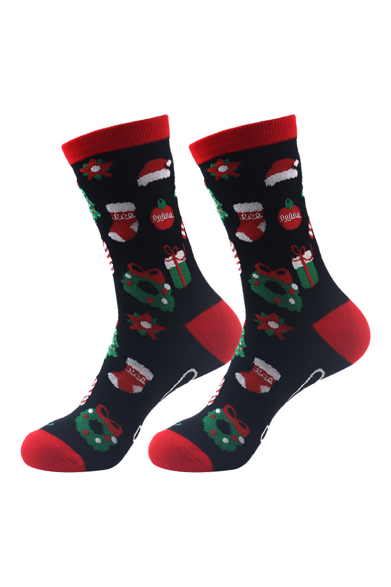 Unisex Christmas Fun Jacquard Crew Socks