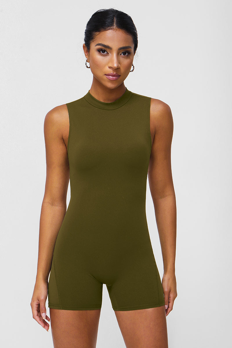 Women High Support Backless Sport Jumpsuit