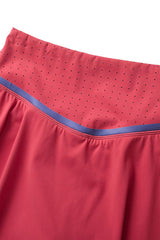 Women High Waist Tennis Skirt Two Layer Quick Dry Sports