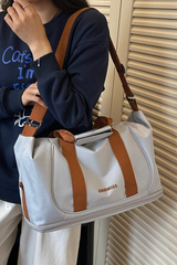 Unisex Wet Dry Separation Color Block Duffle Bag