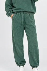 Unisex Fall 100% Cotton Vintage Washed Jogger