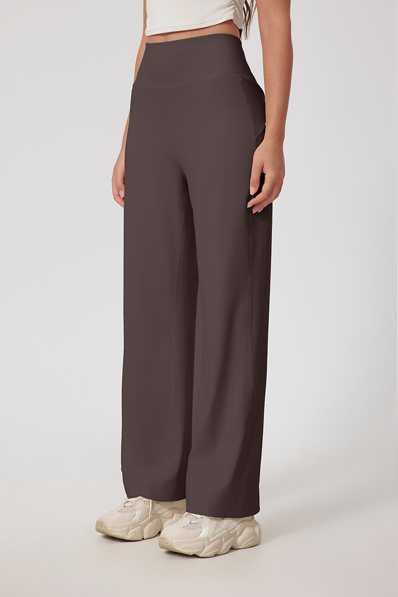 Women'S Straight-Leg High-Rise Yoga Pocket Trousers