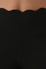 Women's 2-Piece Sets:Scalloped Edge Bra & Flare Leggings