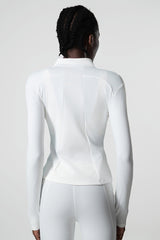 Front cardigan zipper track jacket