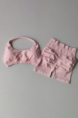 women's   high waisted Hanging sports bra& Leggings suits