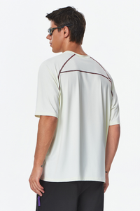 Men's Outdoor Striped Color-Block Relaxed Quick Dry T-Shirt