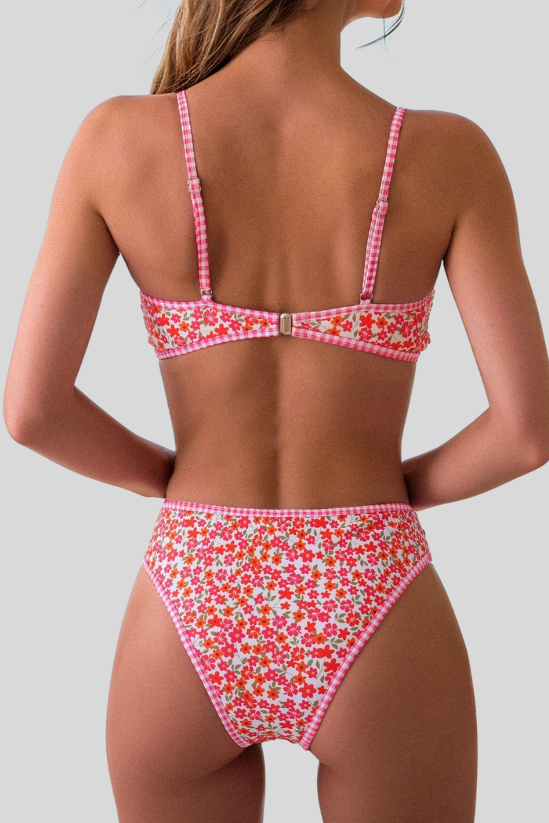 Women's Sexy Spaghetti Strap Triangle Cup Bikini