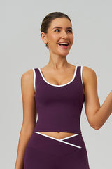 Women Naked-Feel Crisscross Back Sports Bra