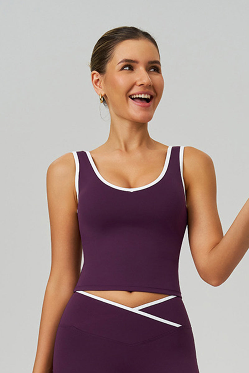 Women Naked-Feel Crisscross Back Sports Bra