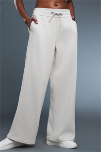 Women's fleece-lined loose casual pants