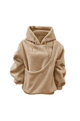 Women's Fall/Winter Fleece Front Large Pet Pocket Hoodie